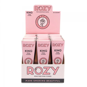 Rozy Pink Cones King Size 3pk - 24ct Display